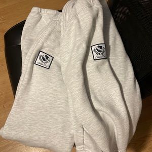 set active heather gray sweat set